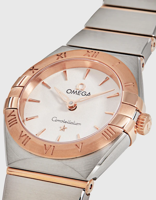 Omega 星座系列 25mm 石英Sedna™金錶殼不鏽鋼腕錶