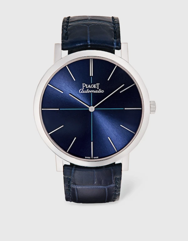 Piaget Altiplano 43mm Sapphire Crystal Case Back Alligator Leather Ultra-thin Automatic Mechanical Watch