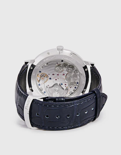 Altiplano 43mm Sapphire Crystal Case Back Alligator Leather Ultra-thin Automatic Mechanical Watch