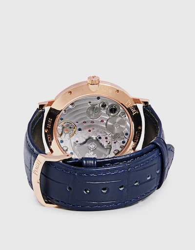 Altiplano 40mm Diamonds Alligator Leather Ultra-thin Automatic Mechanical Watch