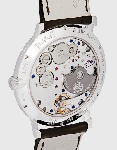 Altiplano 40mm 藍寶石水晶底蓋超薄自動上鏈機械機芯腕錶