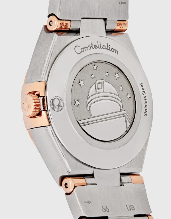 Omega Constellation 28mm Quartz Sedna™ Gold Steel Watch