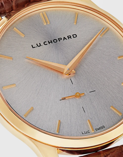 Chopard - L.U.C. XPS 39.5mm 18kt Rose Gold Automatic Alligator Leather Watch