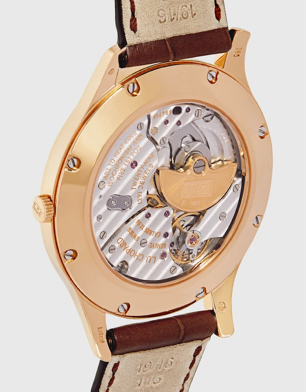 Chopard L.U.C. XPS 39.5mm 18kt Rose Gold  Automatic Alligator Leather Watch