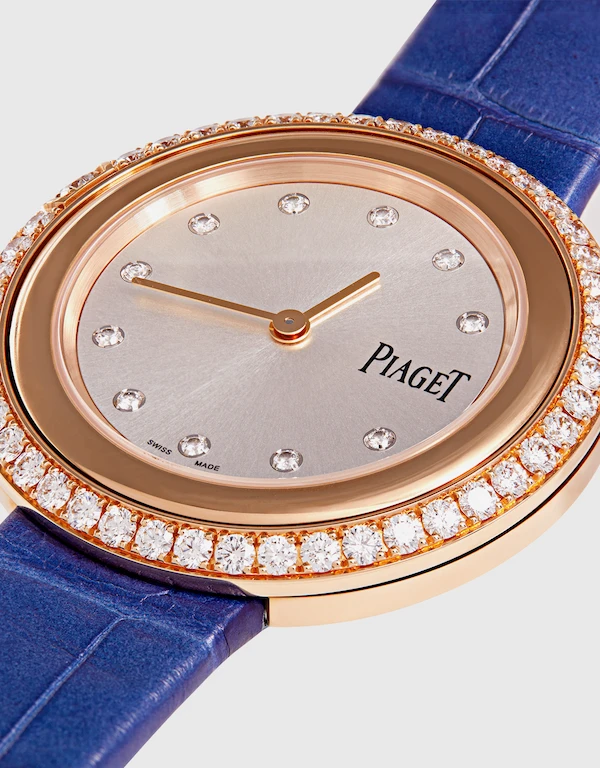 Piaget Possession34mm 鑽石鱷魚皮石英機芯腕錶