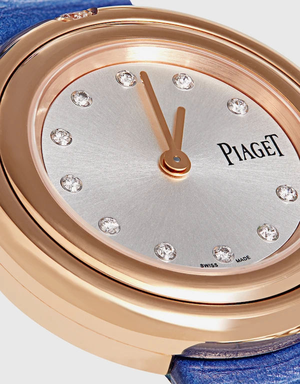 Piaget Possession 29mm 鑽石鱷魚皮石英機芯腕錶