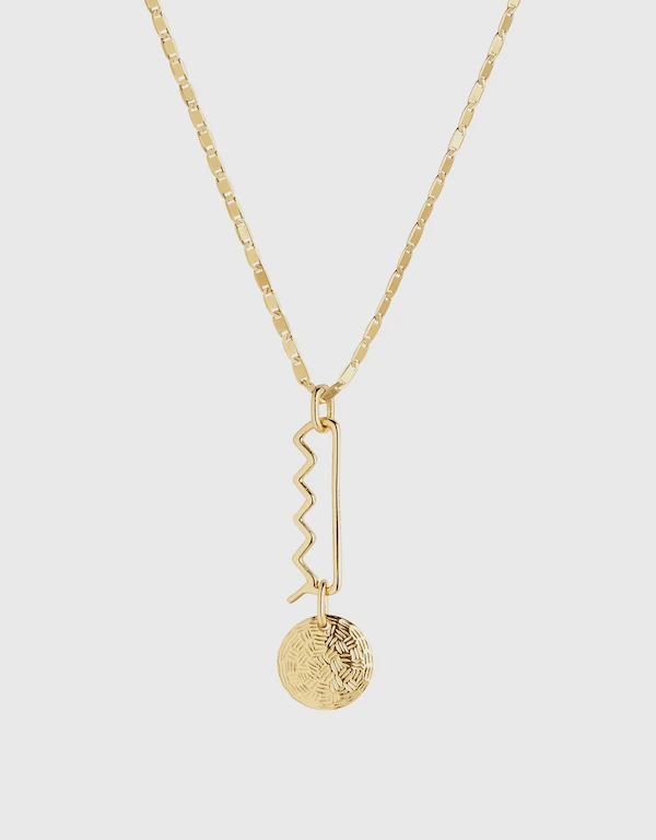 Maria Black Giotto 22K Gold Vermeil Necklace 