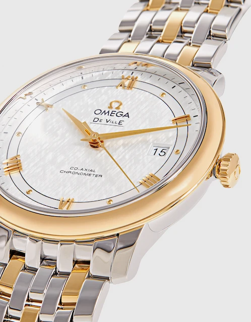 典雅系列 39.5mm 同軸擒縱天文台黃金不鏽鋼腕錶