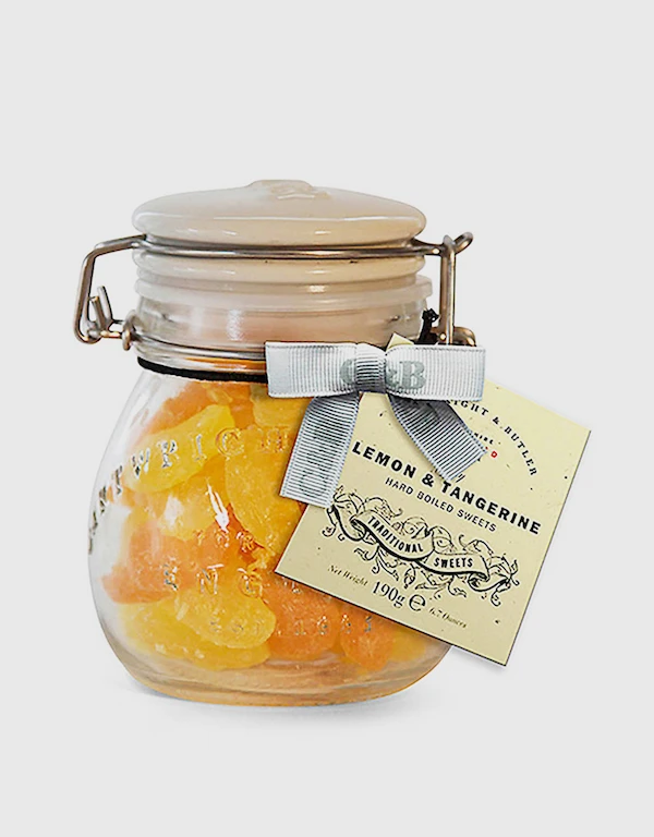 Cartwright & butler Lemon and Tangerine Slice Mix Sweets in Jar 190g