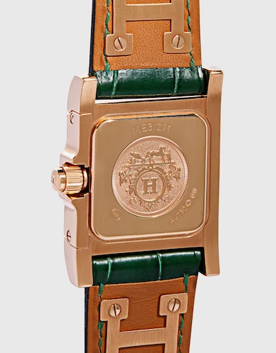 Medor 16mm Diamonds Alligator Leather Watch