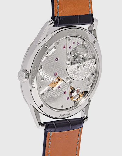 Slim D’Hermès GM Manufacture 39.5mm Alligator Leather Watch