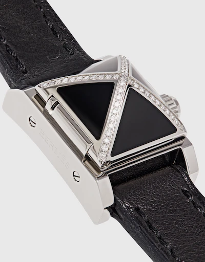Medor Rock 16mm Diamond Calfskin Watch