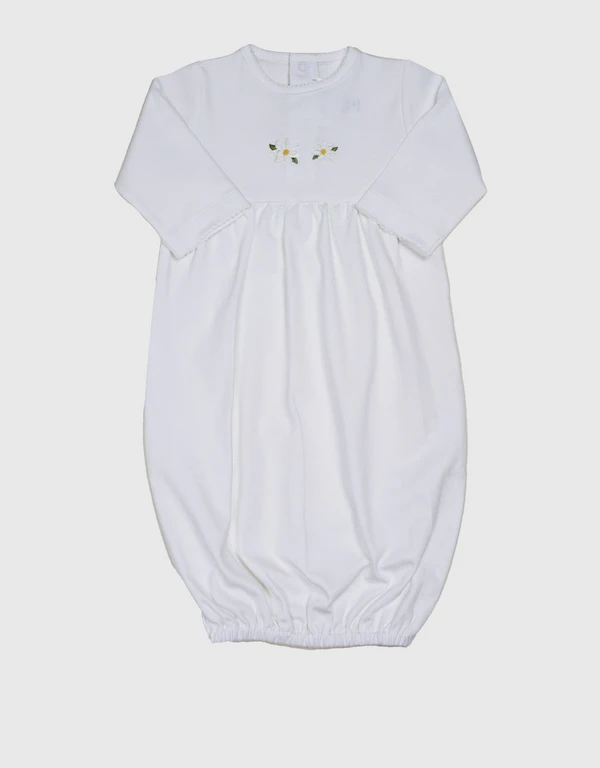 Baby Magnolia Gown-White 0-3M