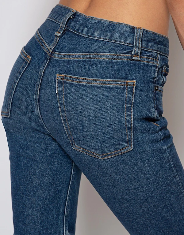ASKK NY Mid-rised Straight-leg Jeans-Resin