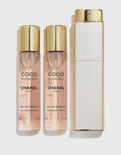 Coco Mademoiselle For Women Eau De Parfum Twist And Travel Spray 20mlx3