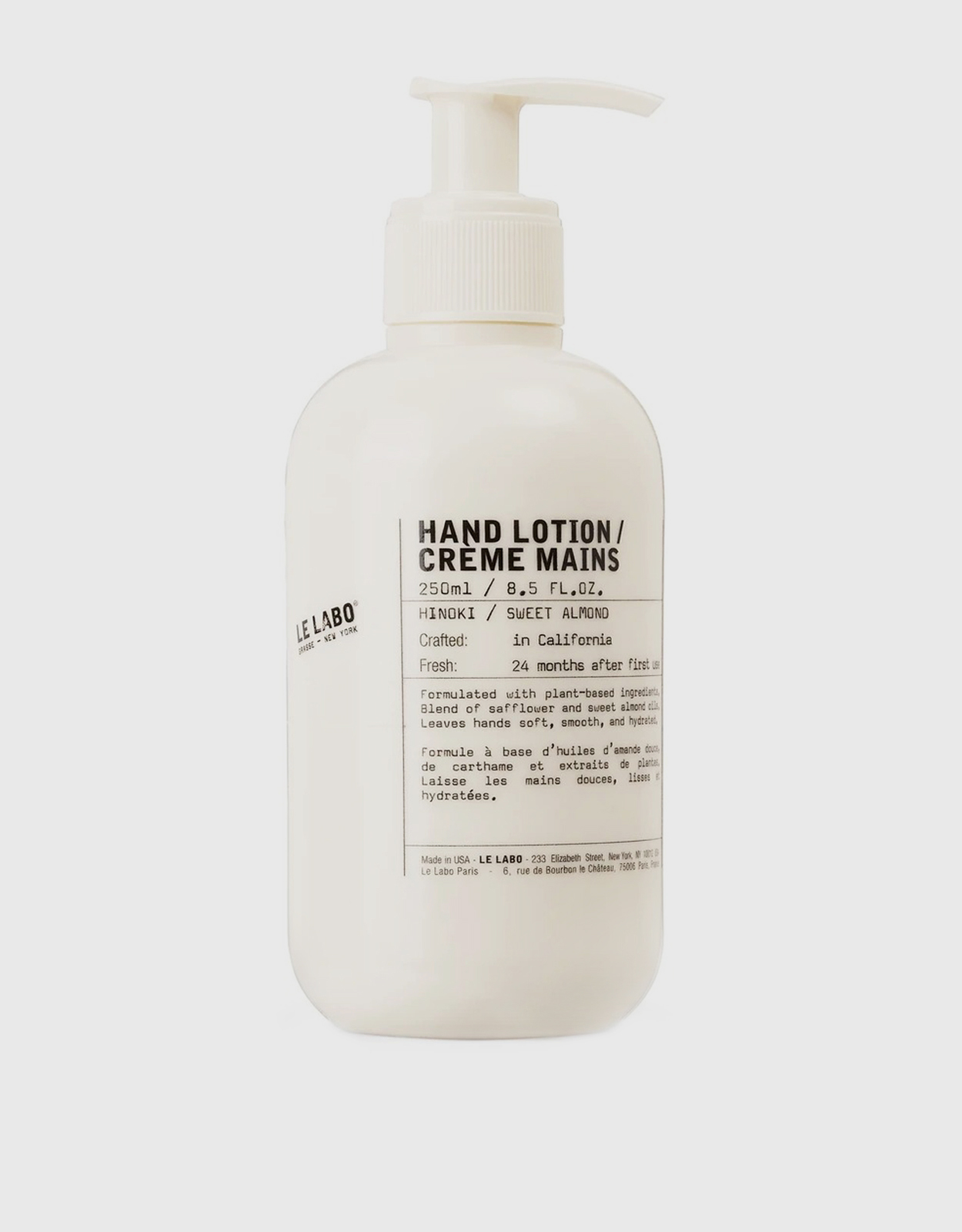 Le Labo Hinoki Hand Lotion 250ml (Bath and Bodycare,Bodycare