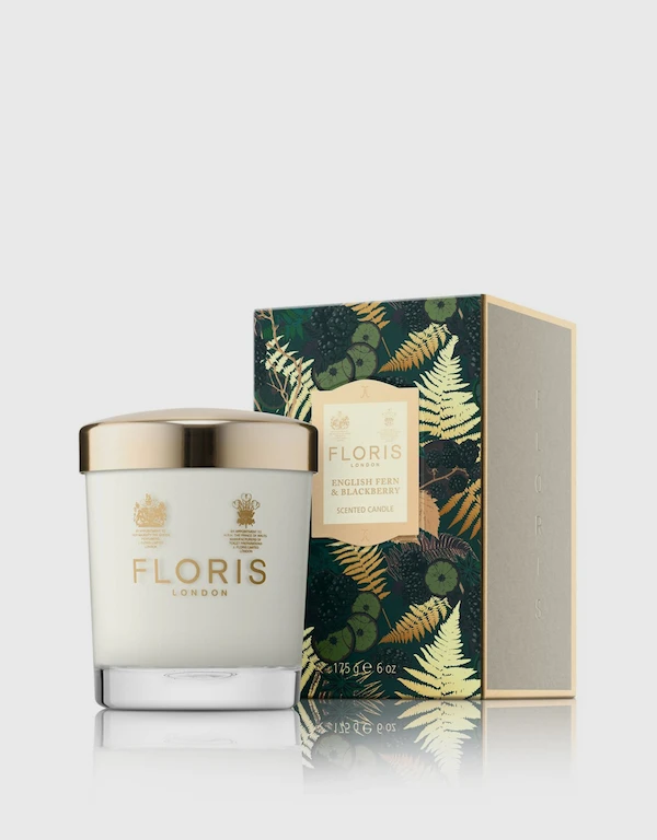Floris English Fern and Blackberry Scented Candle 175g