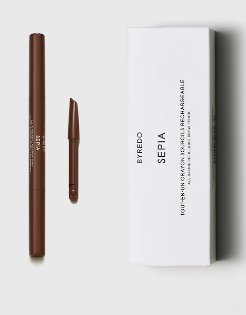 All-In-One Refillable Brow Pencil-Sepia