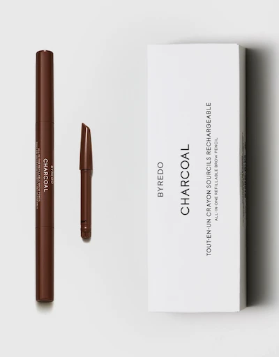 All-In-One Refillable Brow Pencil-Charcoal