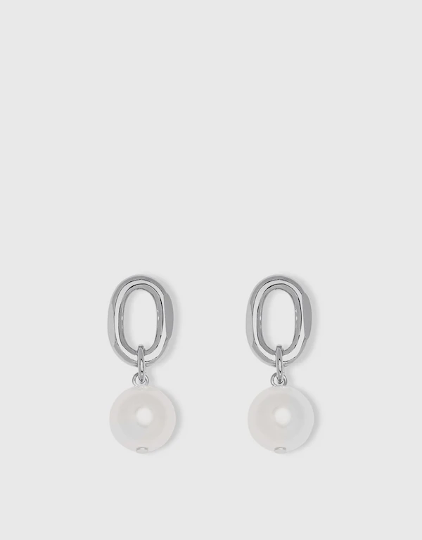 Joomi Lim Pearl Chain Link Earrings