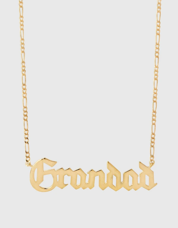 Maria Black Grandad 22K Gold Vermeil Necklace 