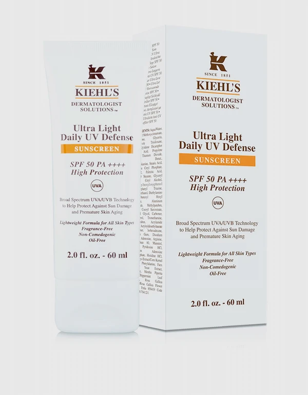 Kiehl's Ultra Light Daily Defense SPF 50 Suncare Cream 60ml