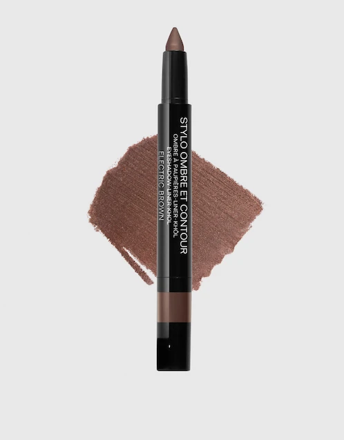 Stylo Ombre Et Contour 3-In-1 Eyeshadow-Eyeliner-Kohl Pencil-04 Electric Brown