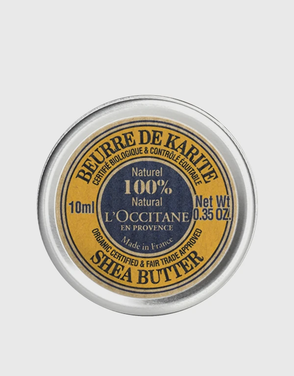 L'occitane Organic-Certified Pure Shea Butter Body Moisturizer 10ml