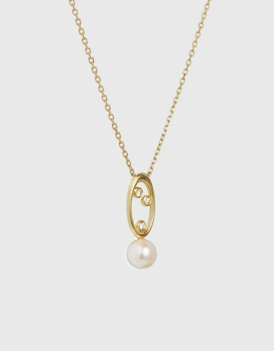 Morning Dew Rain 18ct Yellow Gold Necklace 