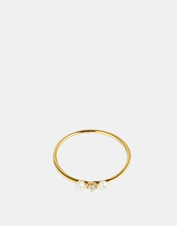 Ruifier Jewelry  Morning Dew Dawn 18ct Yellow Gold Ring 