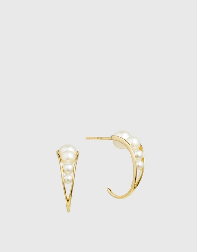 Morning Dew Droplet 18ct Yellow Gold Earrings 