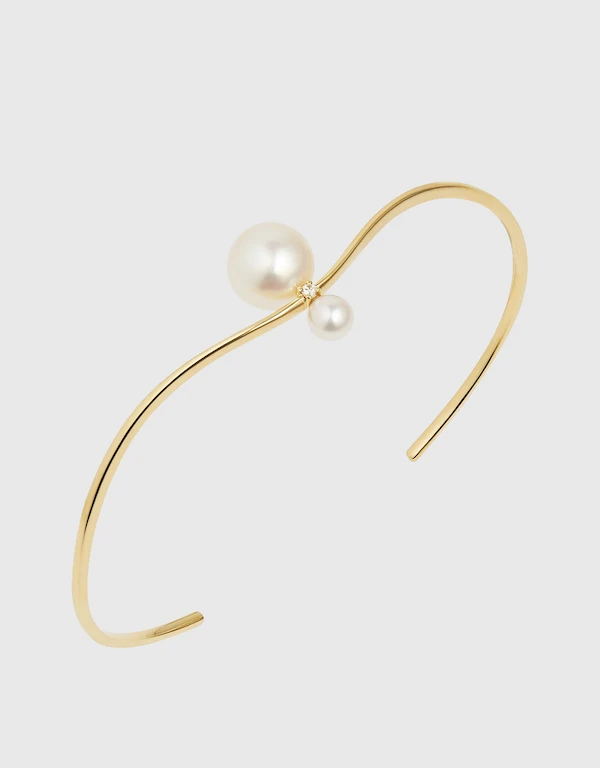 Ruifier Jewelry  Morning Dew Aurora 18ct Yellow Gold Bangle 