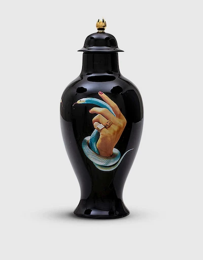 Seletti Wears Toiletpaper Snakes Porcelain Vase 46.5 cm