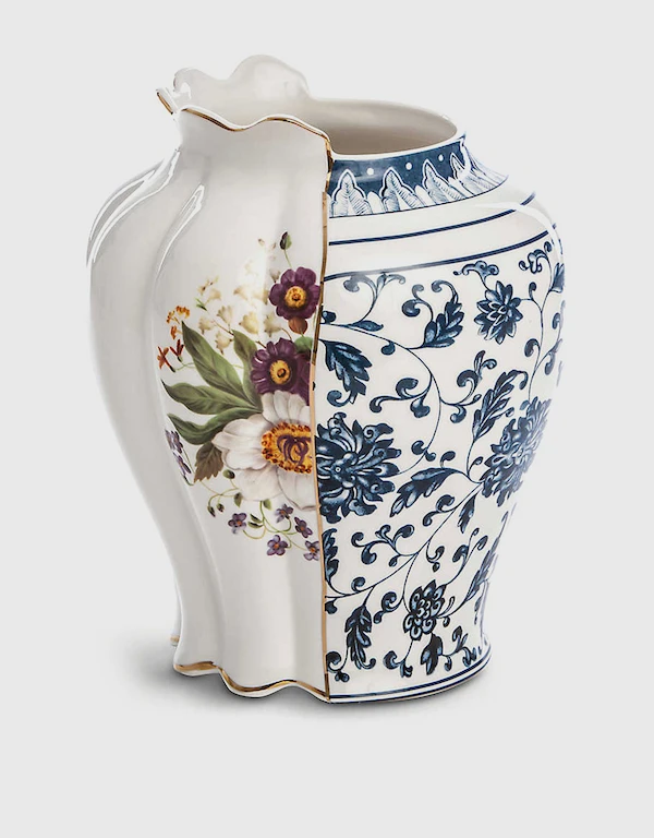 Seletti Hybrid Melania Bone China Porcelain Vase 23 cm