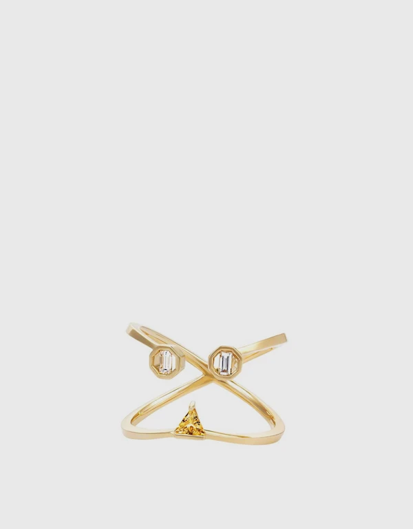 Ruifier Jewelry  PREMIERE Octavia 18ct Yellow Gold Ring 