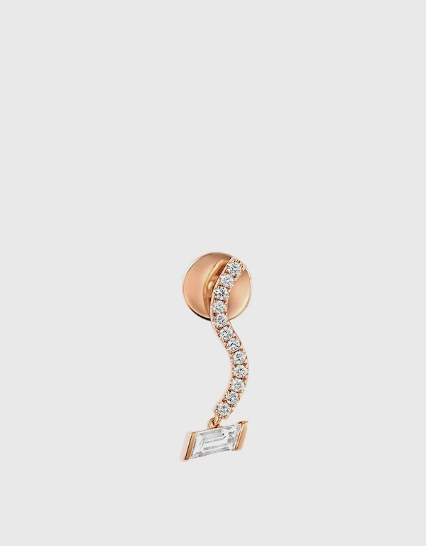 Ruifier Jewelry  Premiere Violetta 18ct Rose Gold Ear Jacket 
