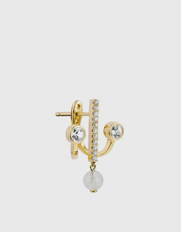 Ruifier Jewelry  Premiere Adolina 18ct 黃金扇型耳環