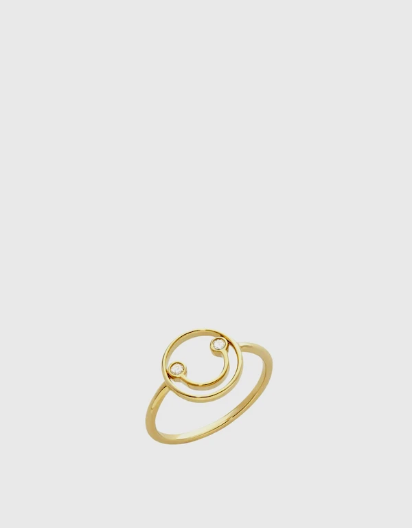 Ruifier Jewelry  Petit Belle 14ct Yellow Gold Ring 