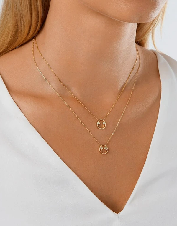 Ruifier Jewelry  Petit Rae 14ct Yellow Gold Pendant Necklace