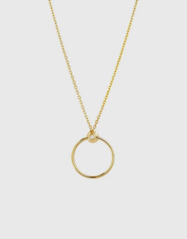 Ruifier Jewelry  Orbit Fine Infinity 14ct 黃金項鍊