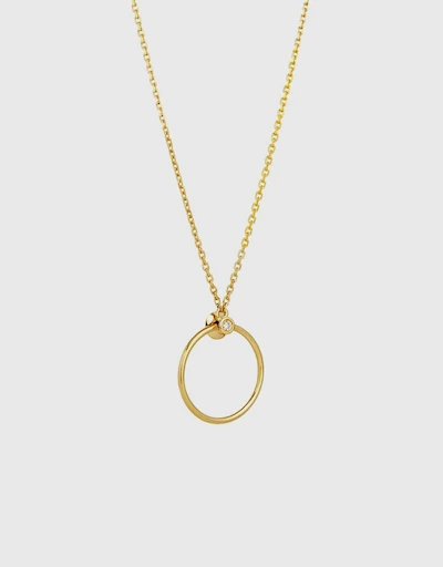 Orbit Fine Infinity 14ct Yellow Gold Necklace 