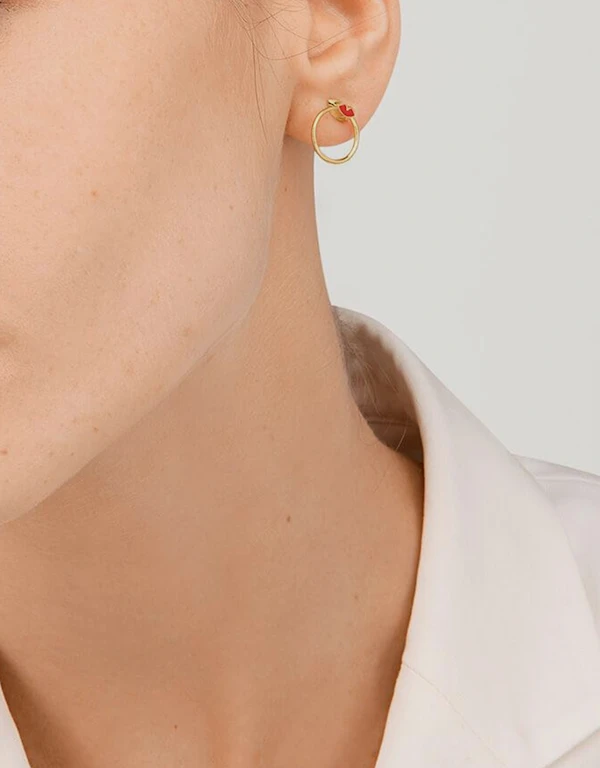 Ruifier Jewelry  Orbit Infinity Lips Earrings 
