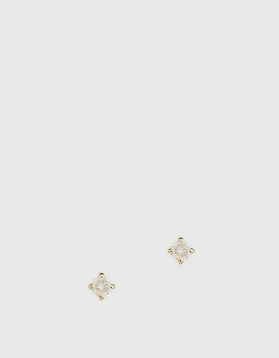 Scintilla 北極星18k黃金鑽石耳環