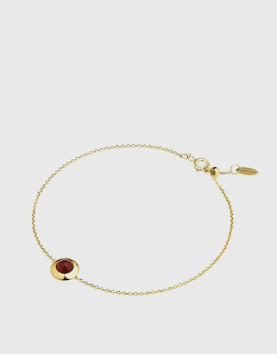 Gems of Cosmo Garnet 18ct Yellow Gold Bracelet 