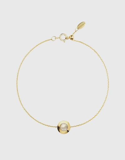 Gems of Cosmo Moonstone 18ct Yellow Gold Bracelet 