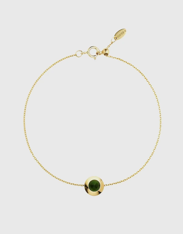 Ruifier Jewelry  Gems of Cosmo Diopside 18ct Yellow Gold Bracelet 