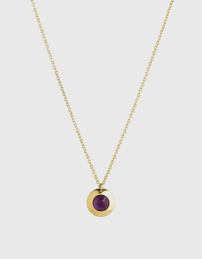 Gems of Cosmo Amethyst 18ct Yellow Gold Necklace 
