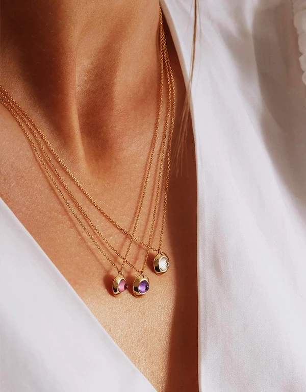 Ruifier Jewelry  Gems of Cosmo 紫水晶18ct黃金項鍊