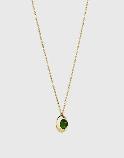 Gems of Cosmo Diopside 18ct Yellow Gold Necklace 