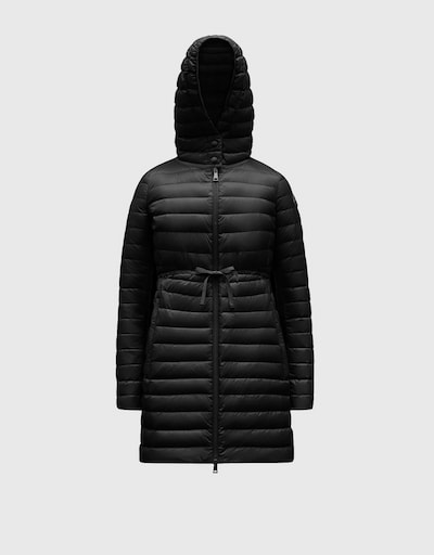 Moncler Barbel Women Long Down, Womens Hooded Peacoat Small Size Xl Tall